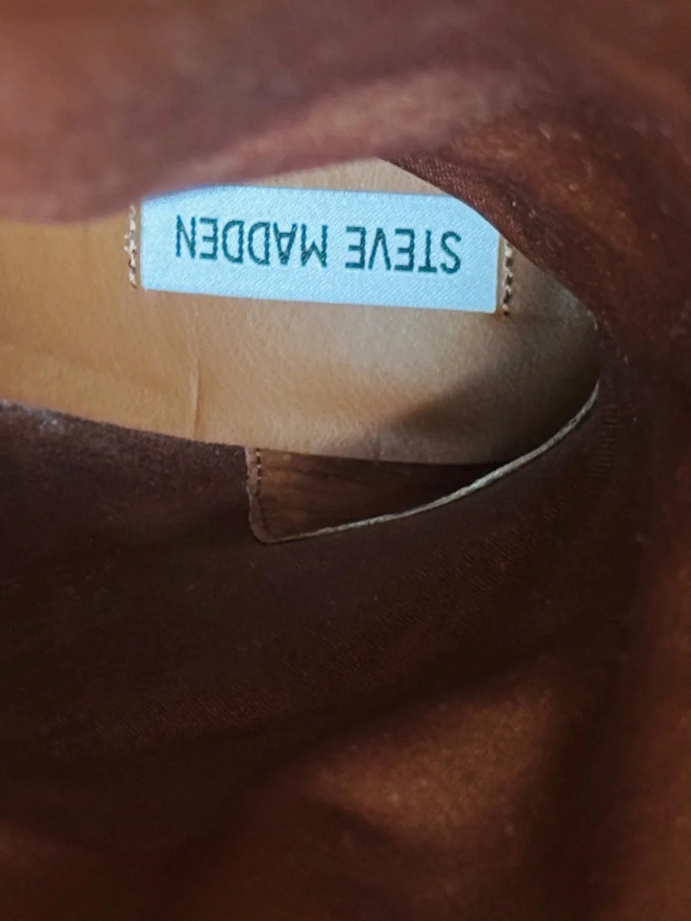 Steve Madden Cognac Over-the-Knee Leather Boots